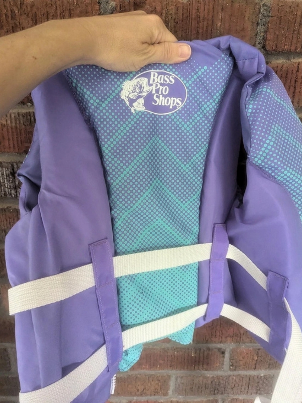Bass Pro Shops Youth Recreational Life Jacket Purple & Blue Boys 70